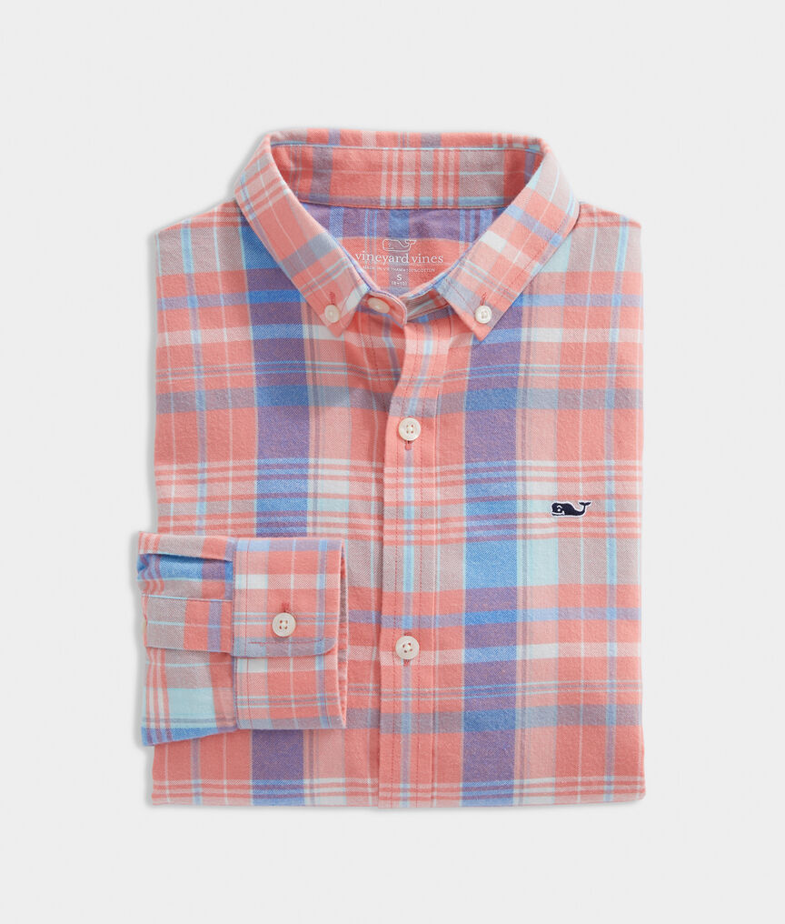 Boys' Flannel Whale Shirt
