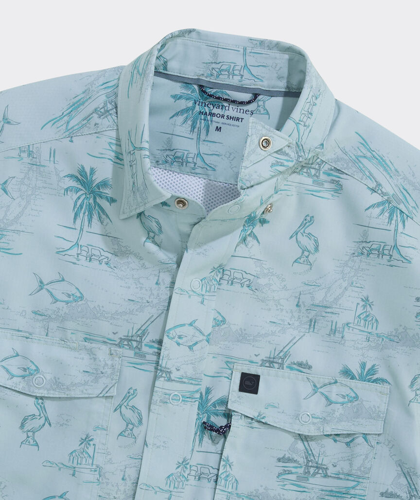 Performance Permit To Fish Short-Sleeve Harbor Shirt