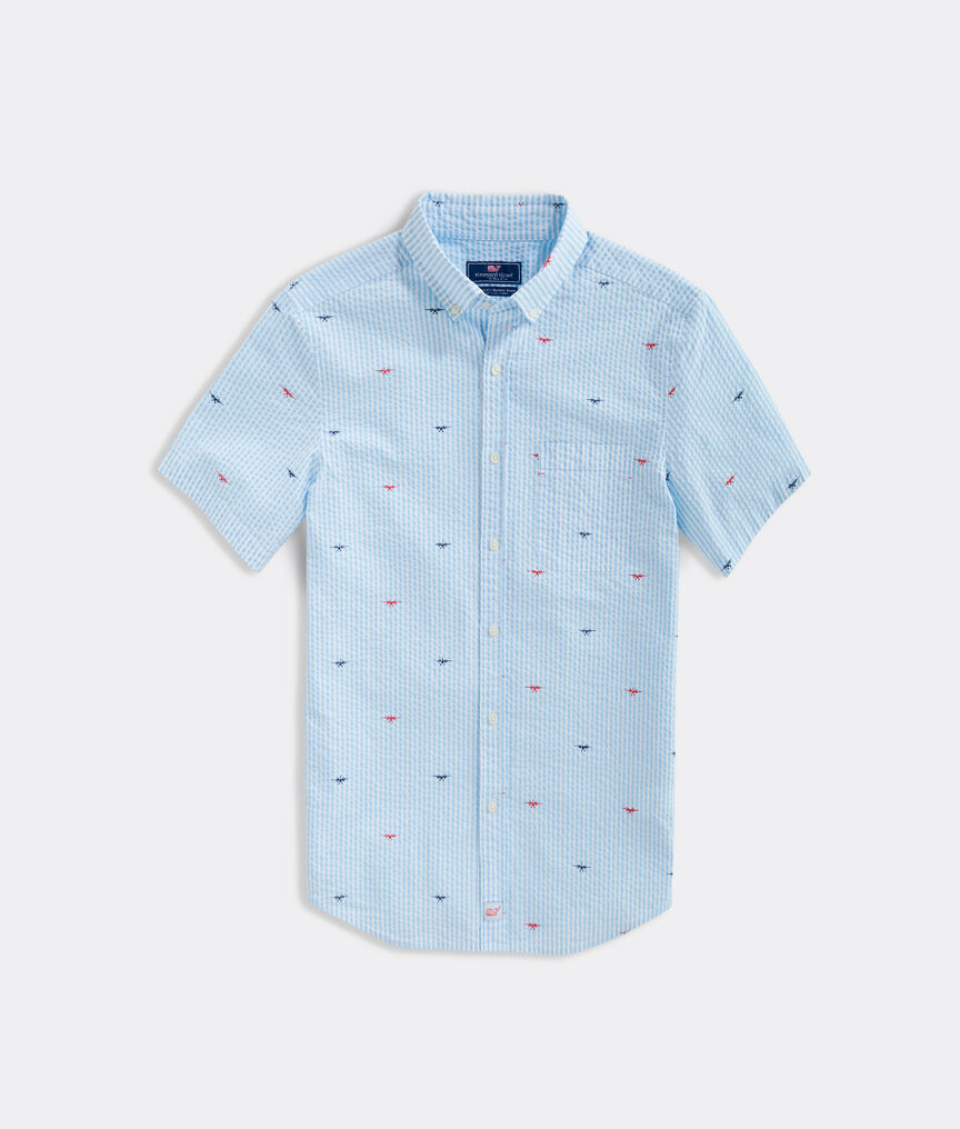 Classic Fit Seaplanes Short-Sleeve Murray Button-Down Shirt