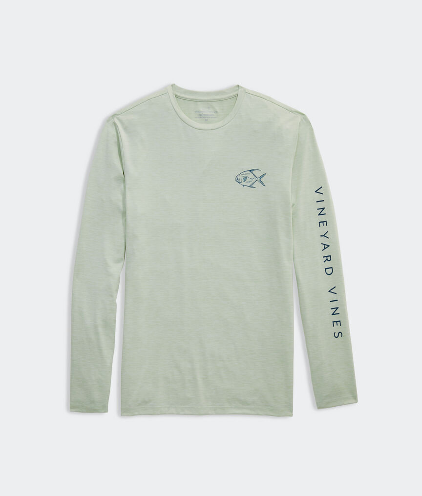 Permit Fish Long-Sleeve Harbor Performance Tee