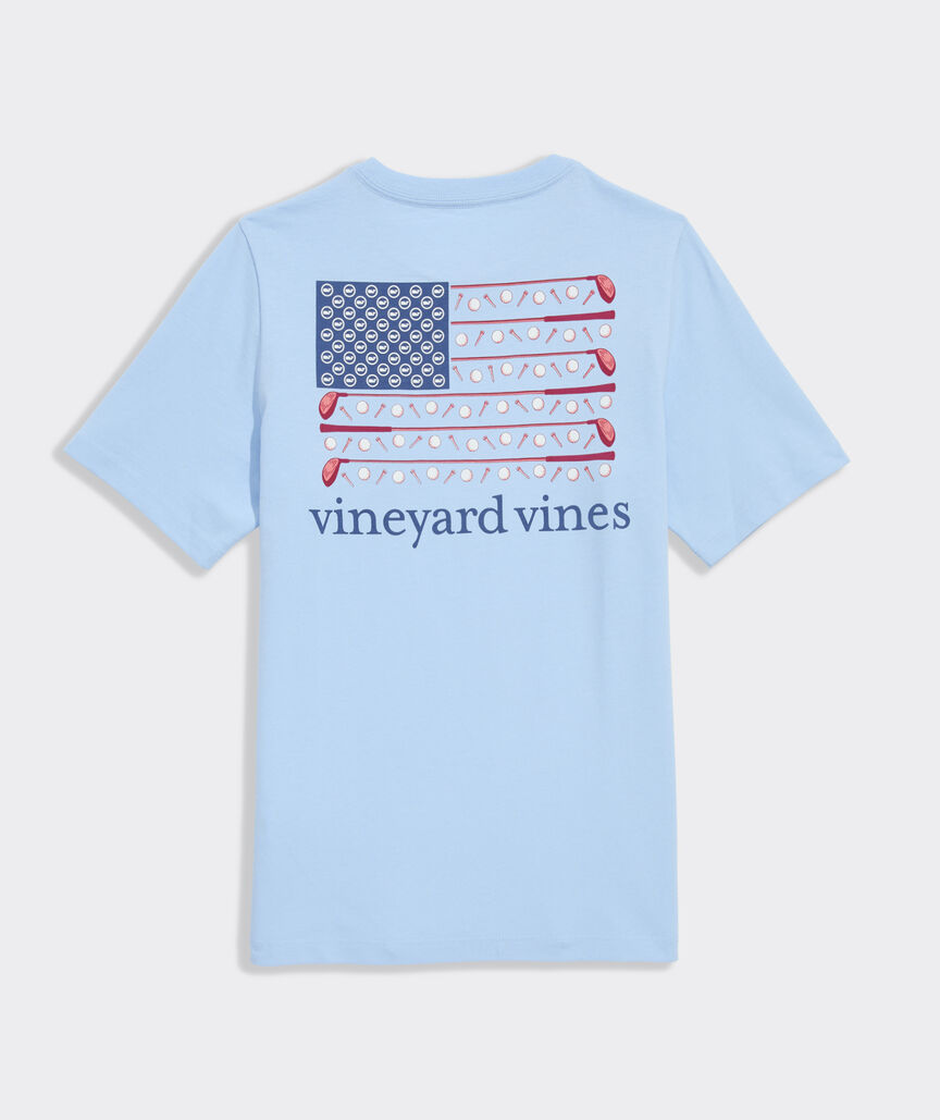 Boys' Americana Golf Flag Short-Sleeve Pocket Tee