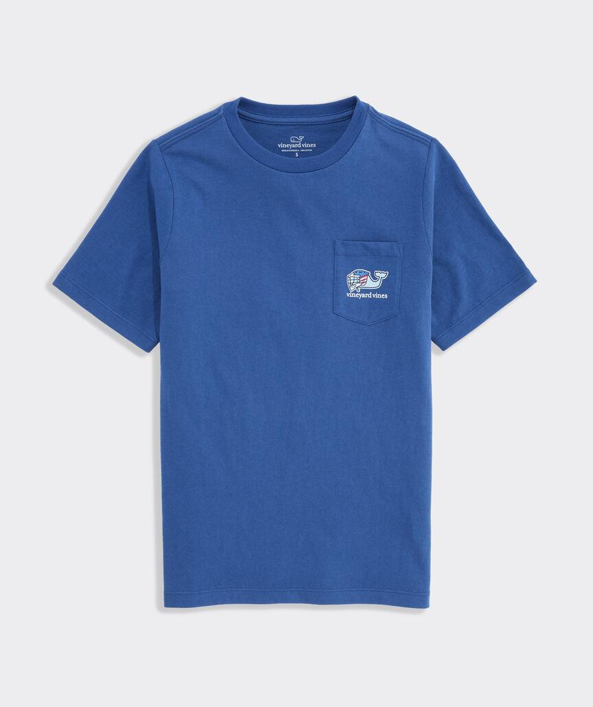 Boys' USA I Whale Lacrosse Short-Sleeve Pocket Tee
