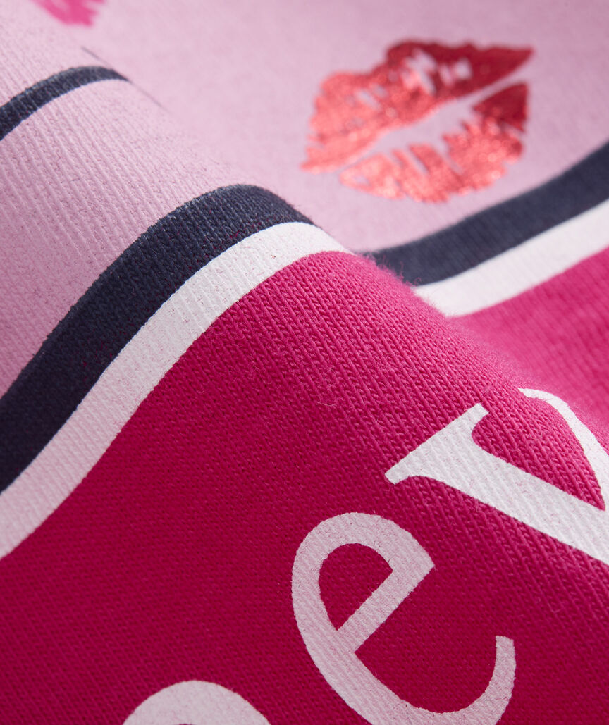 Women's Kissed All-Over Whale Long-Sleeve Pocket Tee