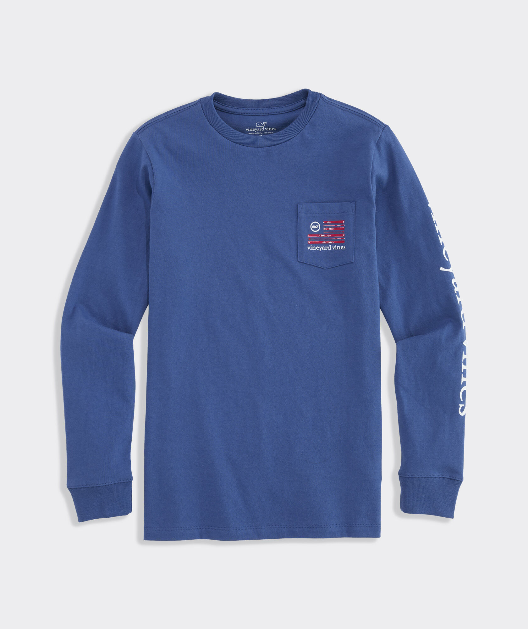 Boys' Ski Flag Long-Sleeve Pocket Tee