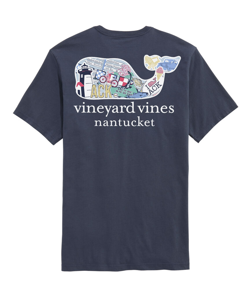 OUTLET Nantucket Sticker Whale Short-Sleeve Pocket Tee