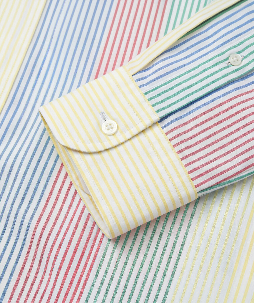 OUTLET Boys' Poplin Party Stripe Shirt