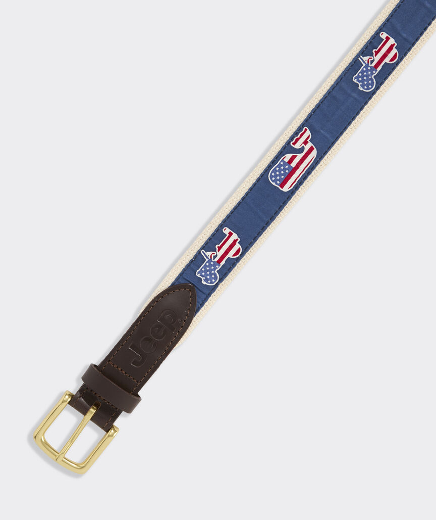 Jeep Collection Americana Canvas Club Belt