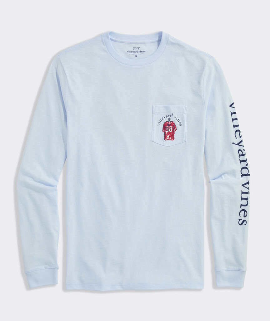 Football Locker Room Long-Sleeve Pocket Tee