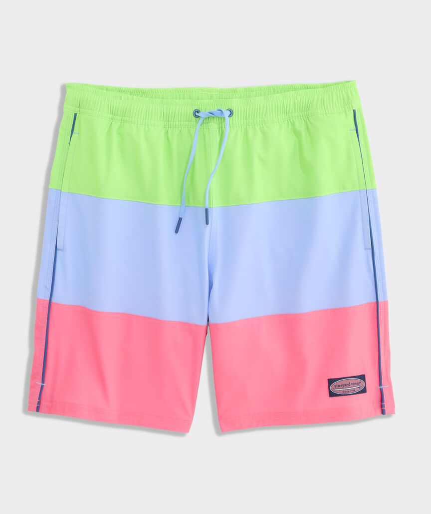 7 Inch Colorblock Chappy Swim Trunks