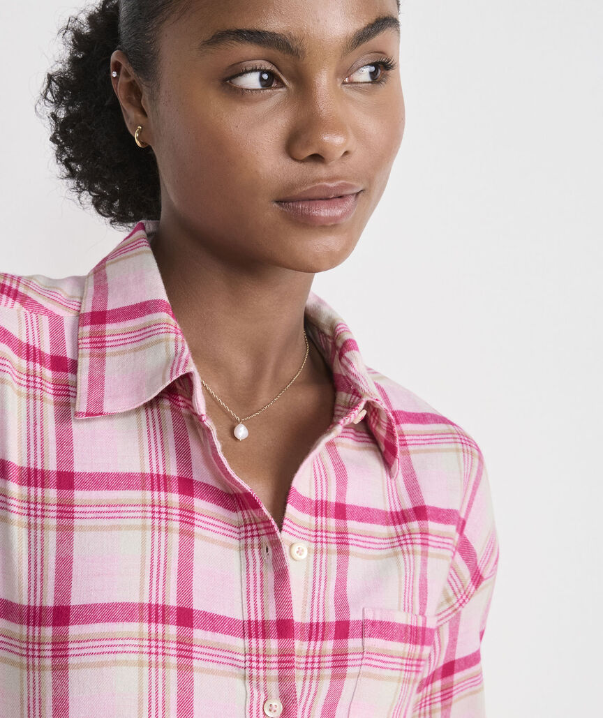 Birdie Flannel Button-Down