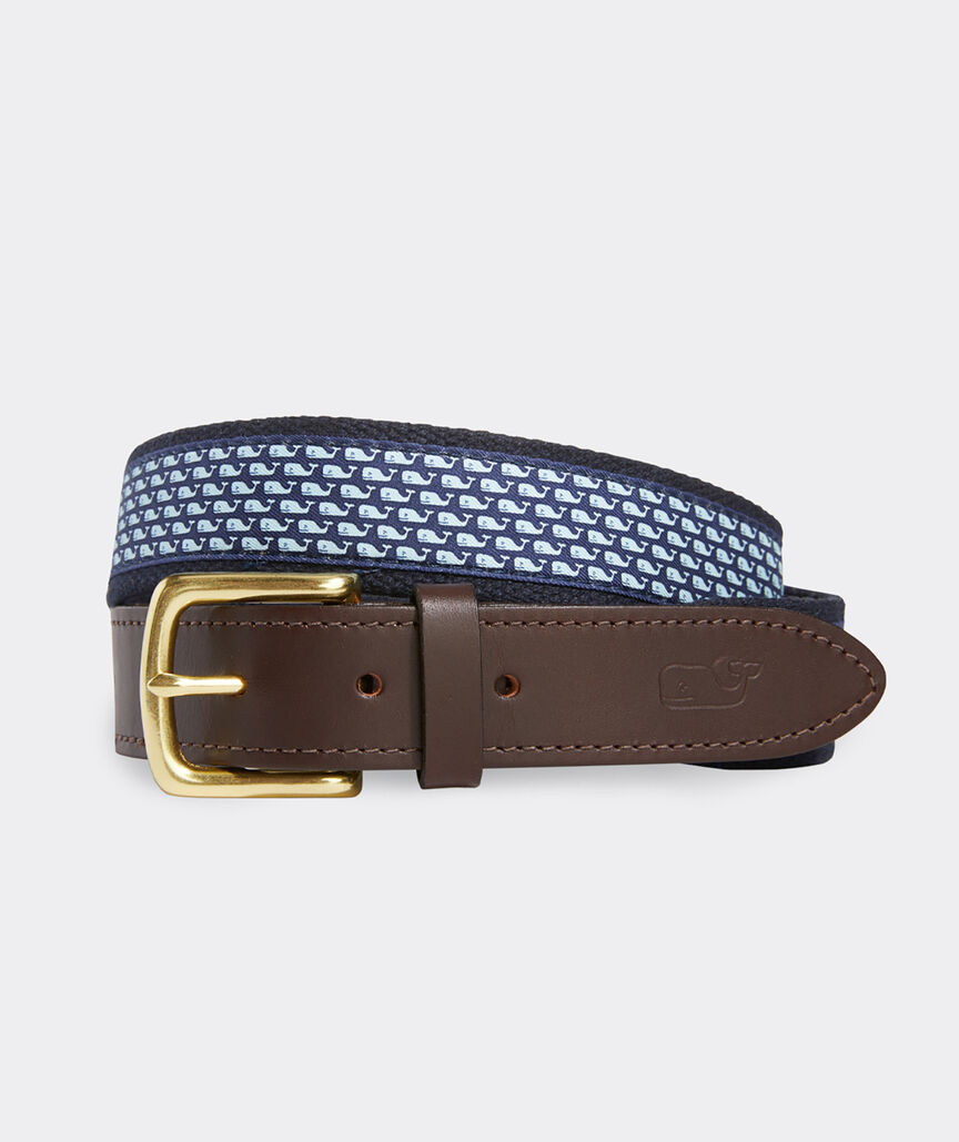 Vineyard Whale Canvas Club Belt