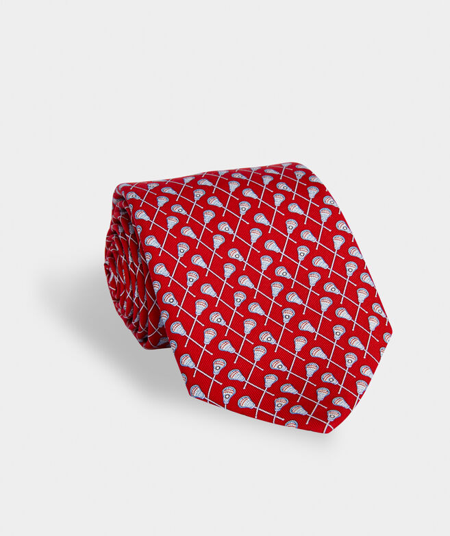 Men's Ties Lacrosse Printed Silk Tie for Men Vineyard Vines