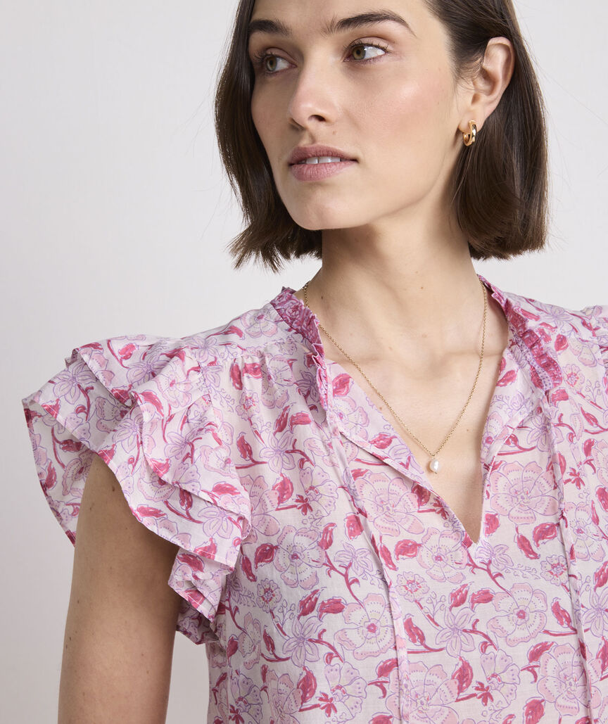 Adare Double Ruffle Top