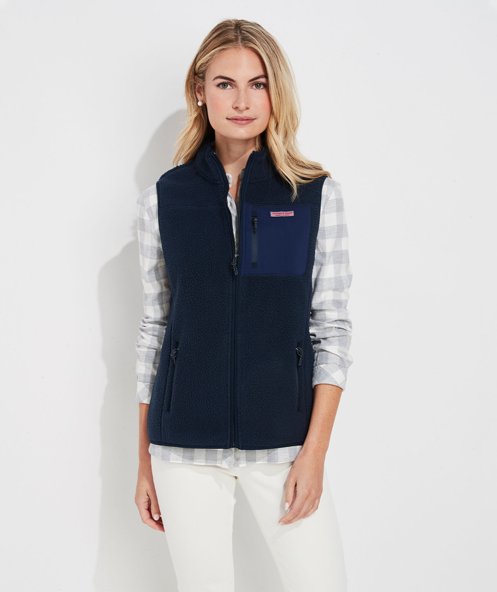 Shop Sherpa Patch Pocket Vest at vineyard vines