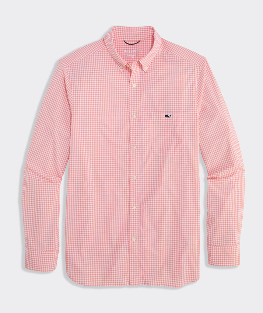 Performance Coral Reef Gingham Featherweight Shirt