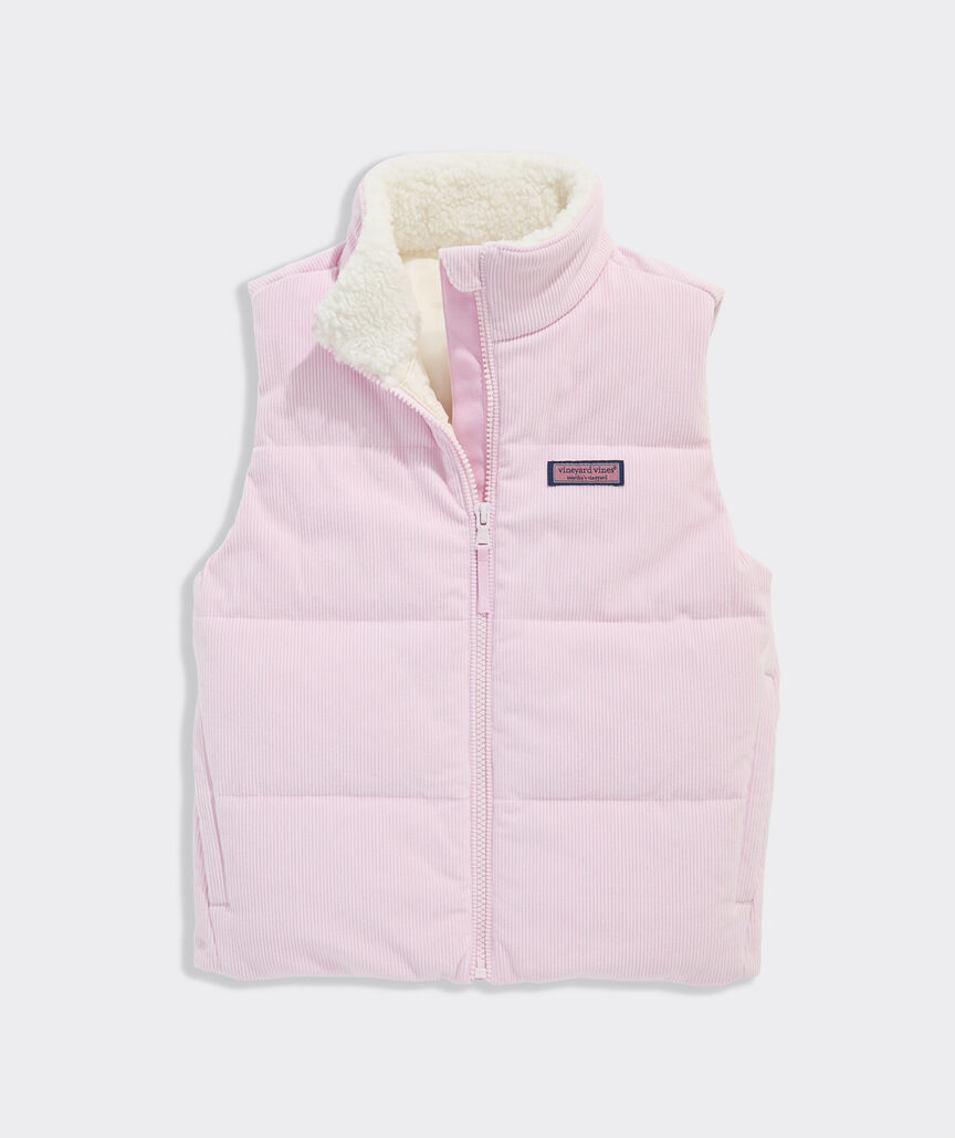Girls' Corduroy Puffer Vest