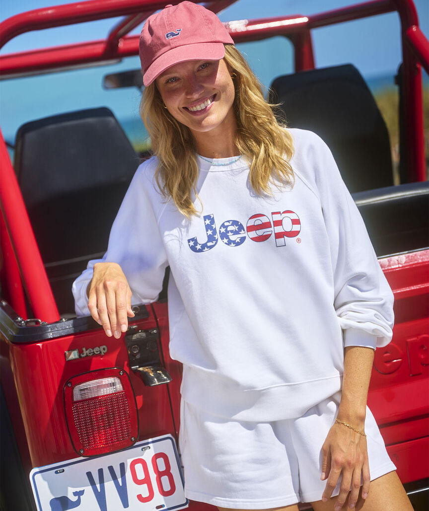 Jeep Collection Women's Surf Terry Crewneck Sweatshirt