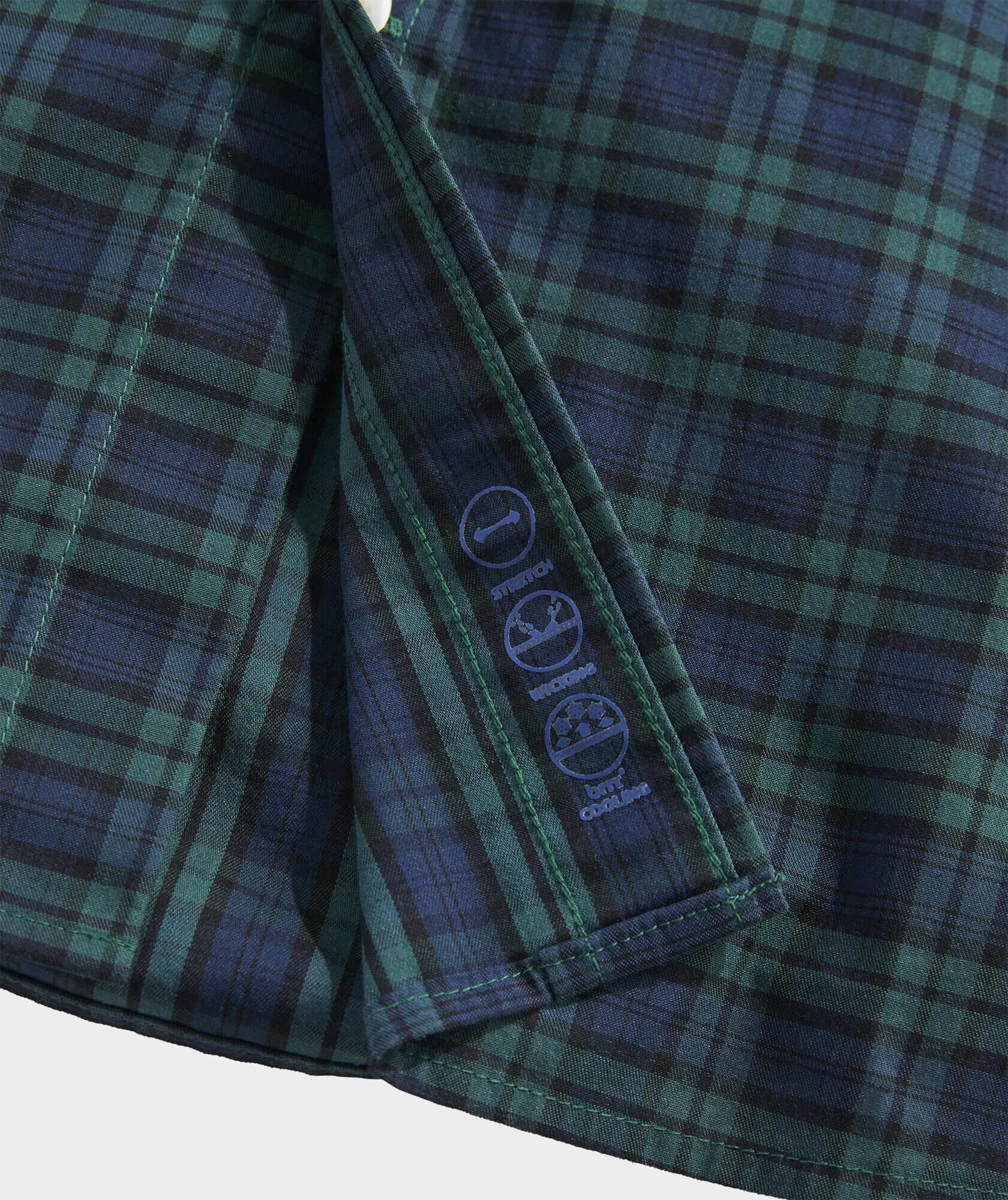 Performance Cotton Pine Plaid Shirt
