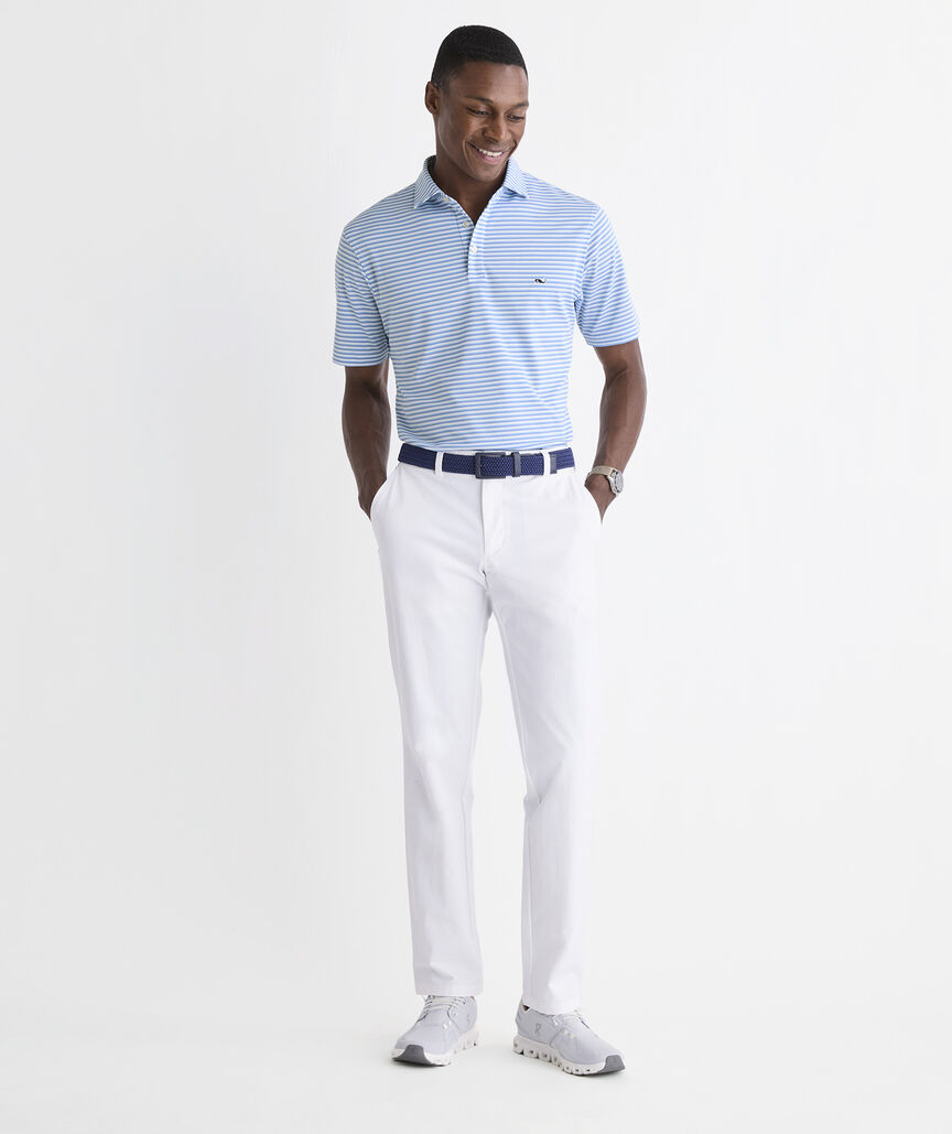 Performance Pique Striped Sankaty Polo