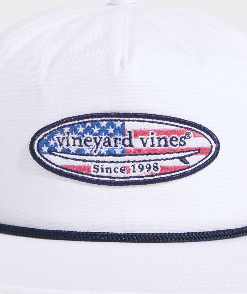 Flag Surf Patch Canvas 5-Panel Hat