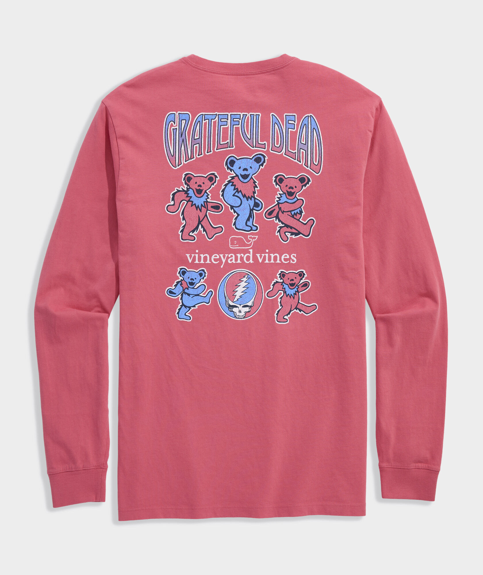 Grateful Dead x vineyard vines Red, White & Blue Bears Long-Sleeve Pocket Tee