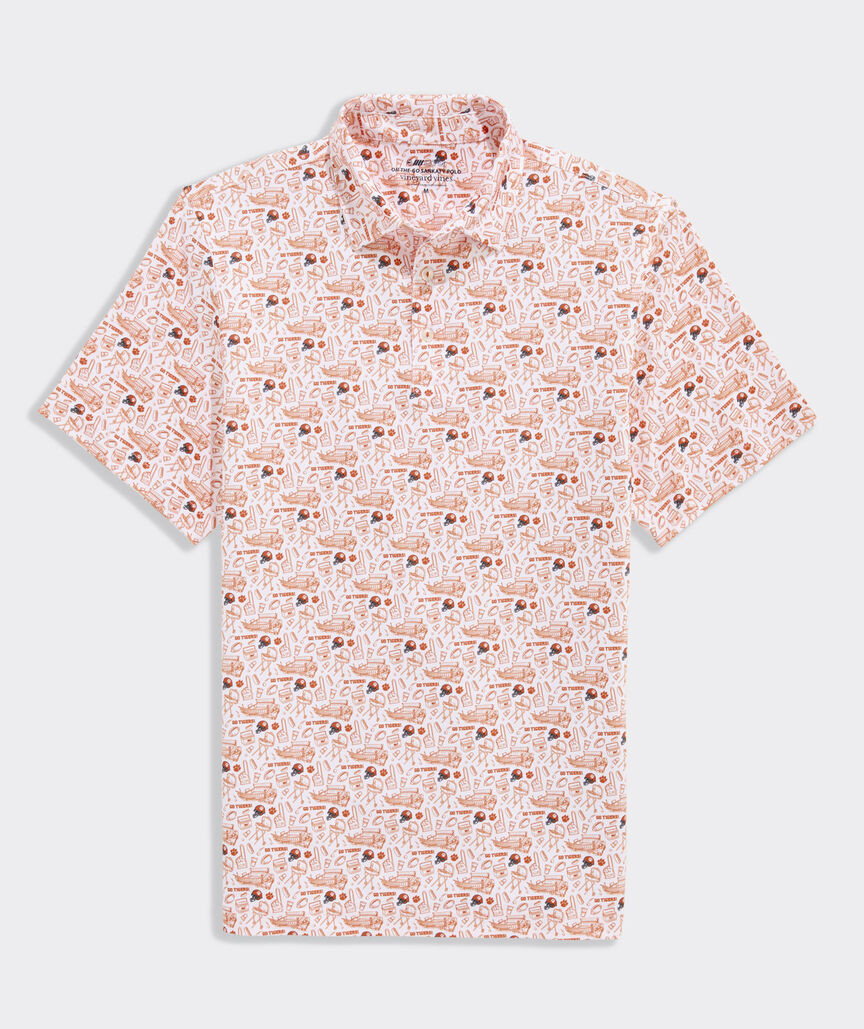 Clemson University Men's Printed Sankaty Polo