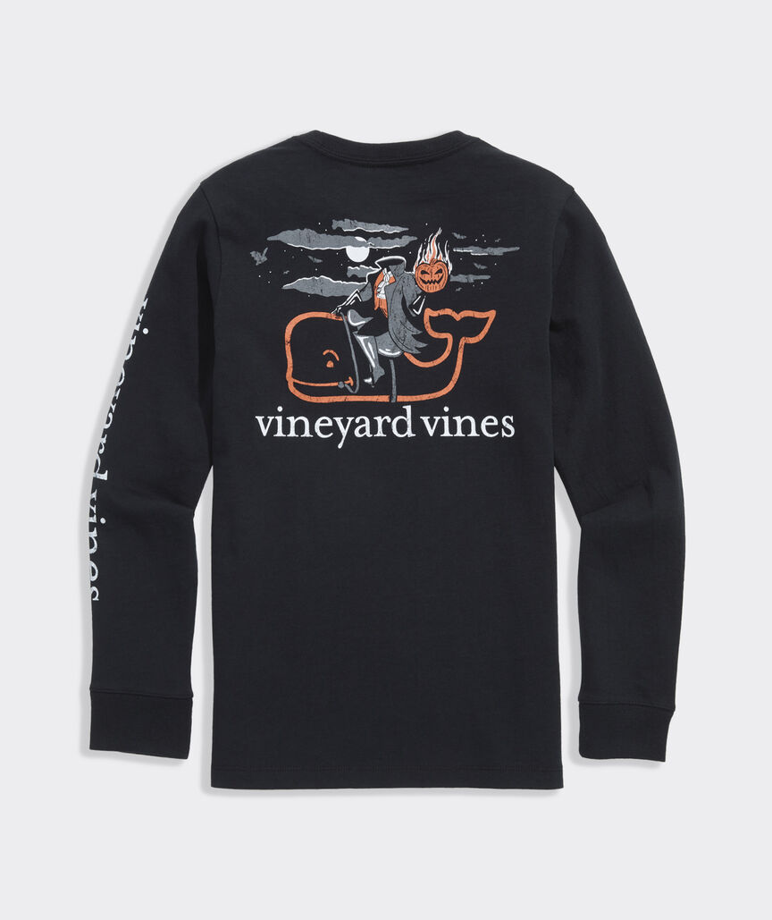 Boys' Headless Horseman Whale Long-Sleeve Pocket Tee