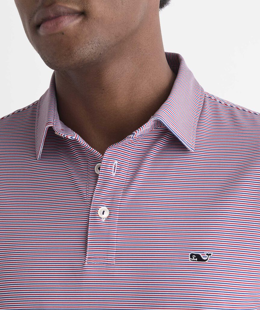 Performance Anegada Stripe Sankaty Polo