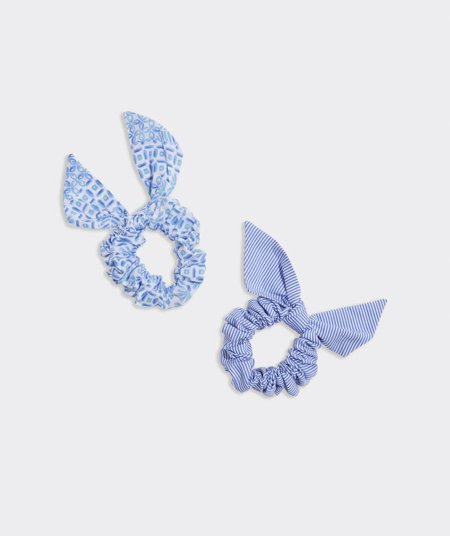 Girls' Patchwork Knotted Scrunchie 2-Pack