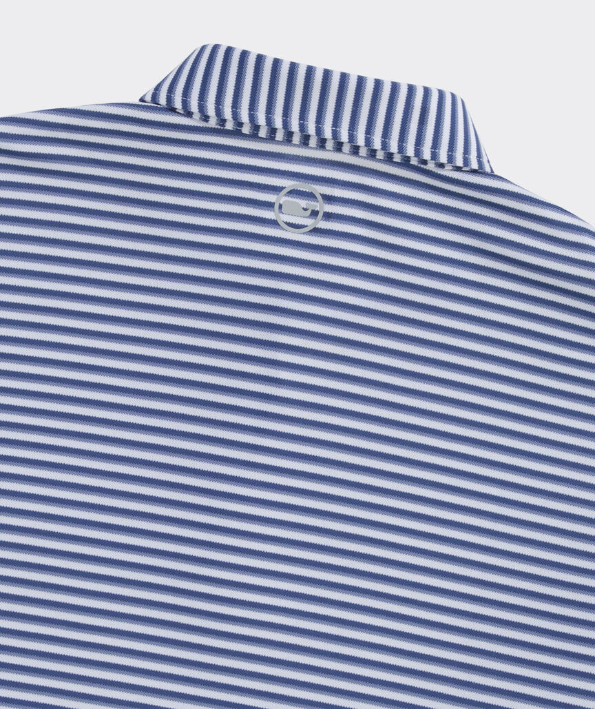 Performance Pique Striped Sankaty Polo