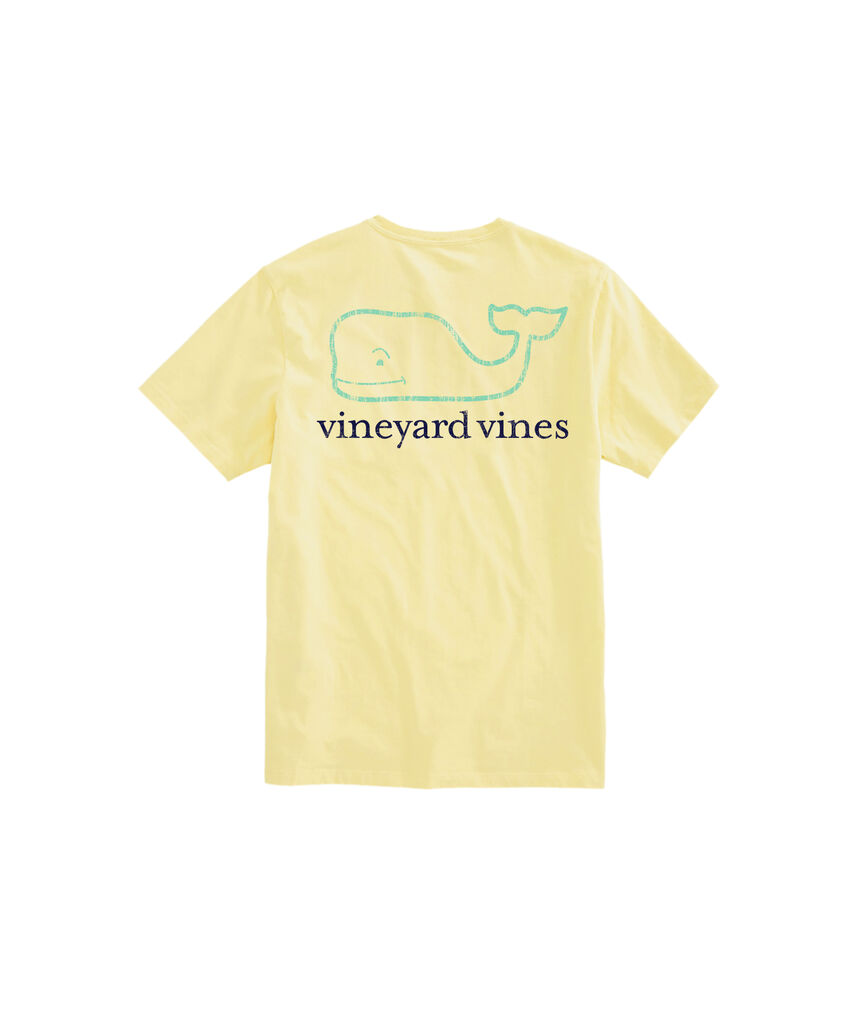 OUTLET 2-Tone Vintage Whale Short-Sleeve Pocket Tee