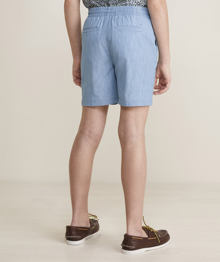 Boys' Pull-On Chambray Shorts