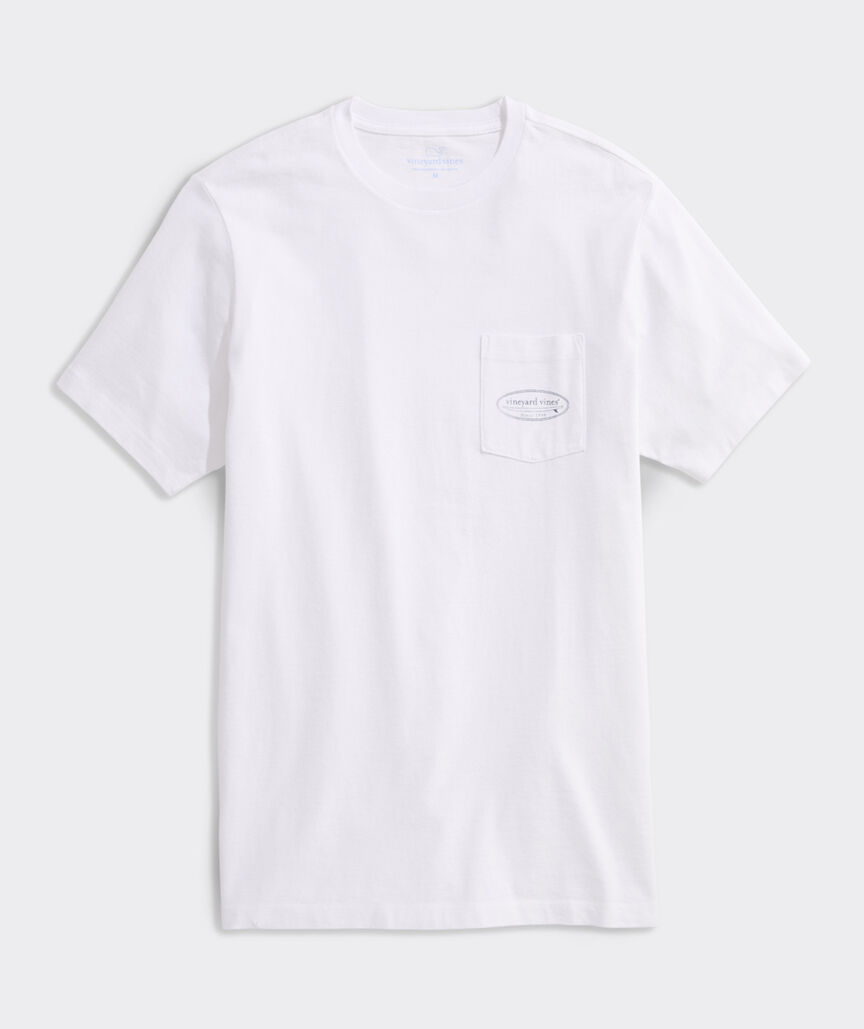 Drift Dye Outlined Surf Logo Short-Sleeve Pocket Tee