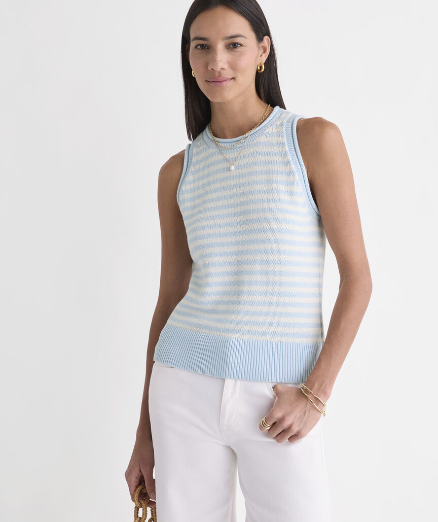 Katie Cotton Rollneck Sweater Tank