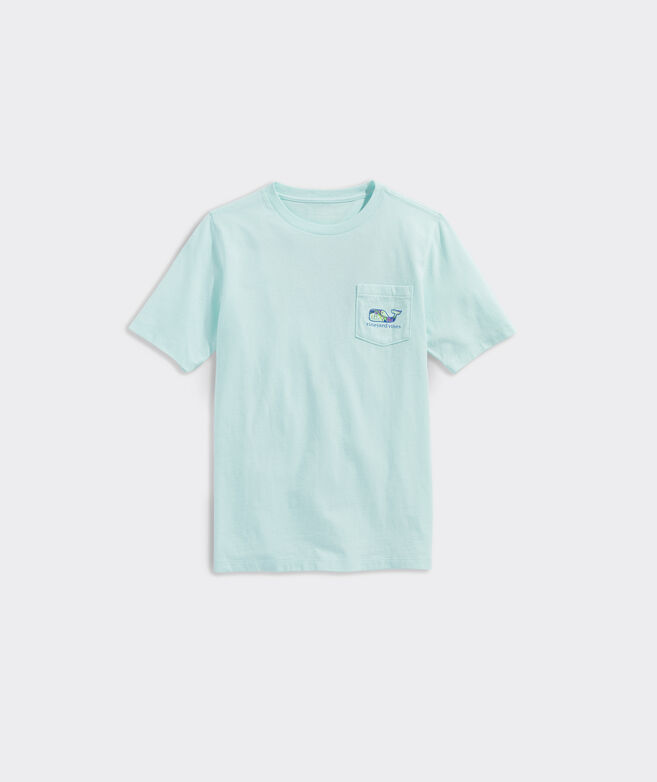 Boys' Fish and Coral Whale Short-Sleeve Pocket Tee