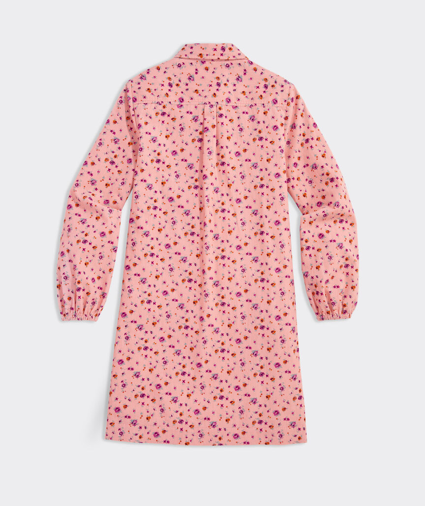 Girls' Corduroy Utility Shirtdress