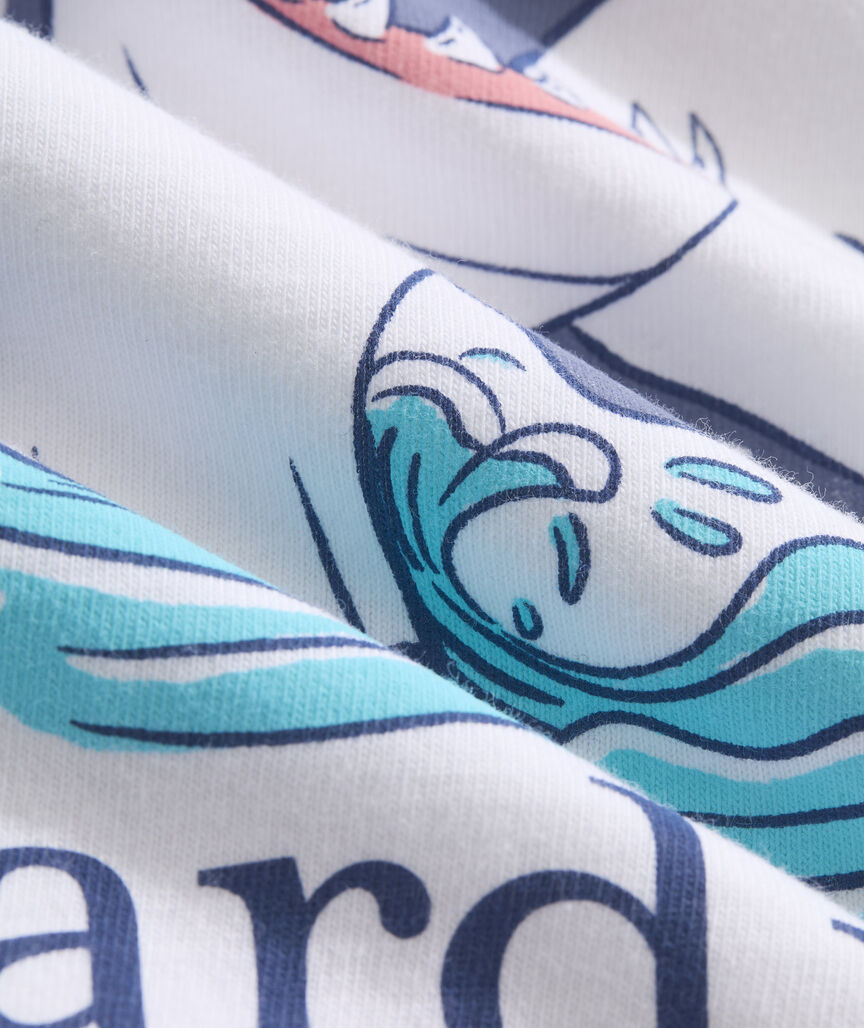 Boys' Shark Tennis Short-Sleeve Pocket Tee