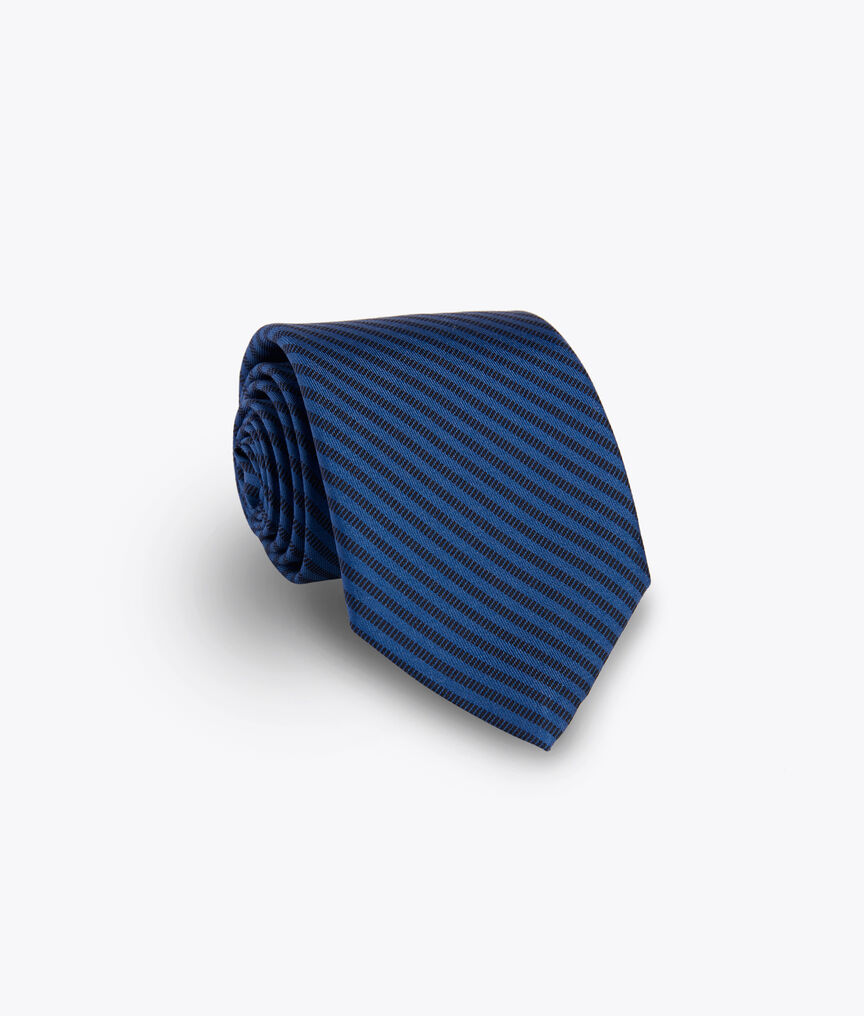 Tonal Hatched Stripe Printed Tie