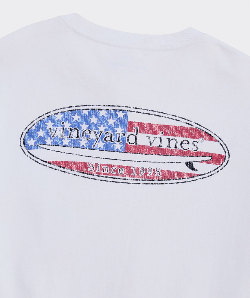 Drift Dye Classic USA Surf Logo Short-Sleeve Pocket Tee