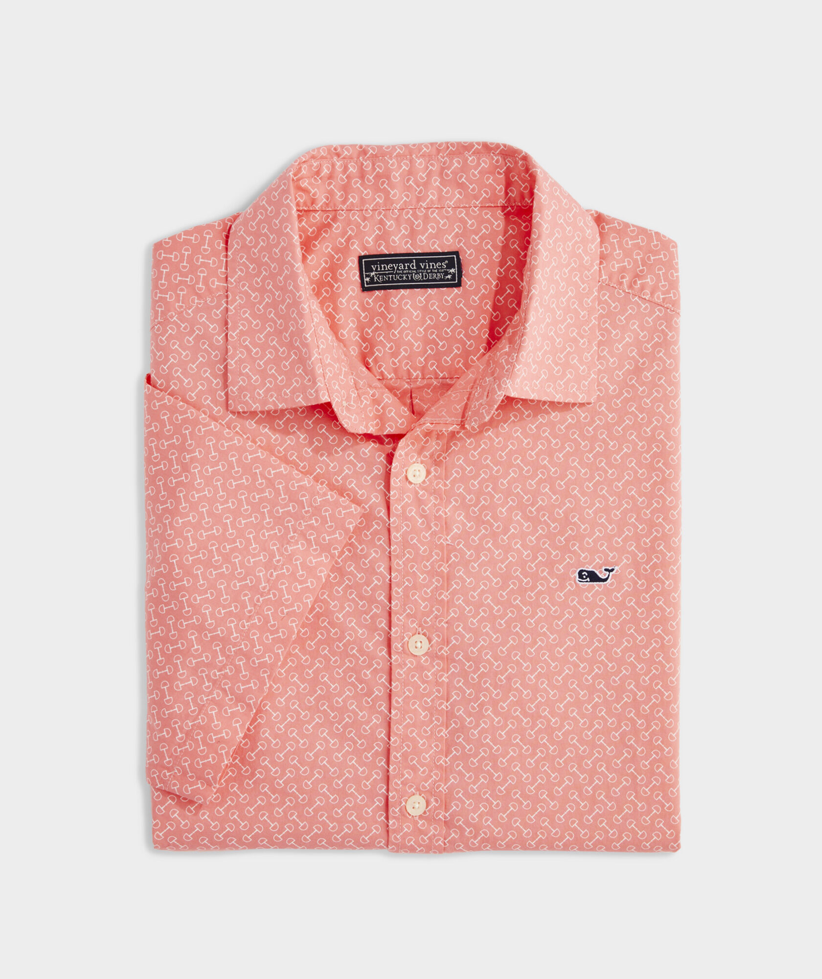 Shop Kentucky Derby Cotton ShortSleeve Horse Bit Shirt at vineyard vines