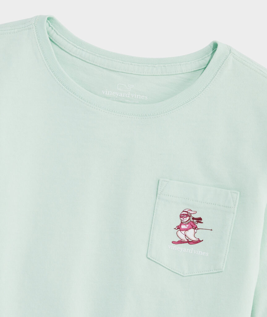 Girls' First Down the Slopes Long-Sleeve Pocket Tee