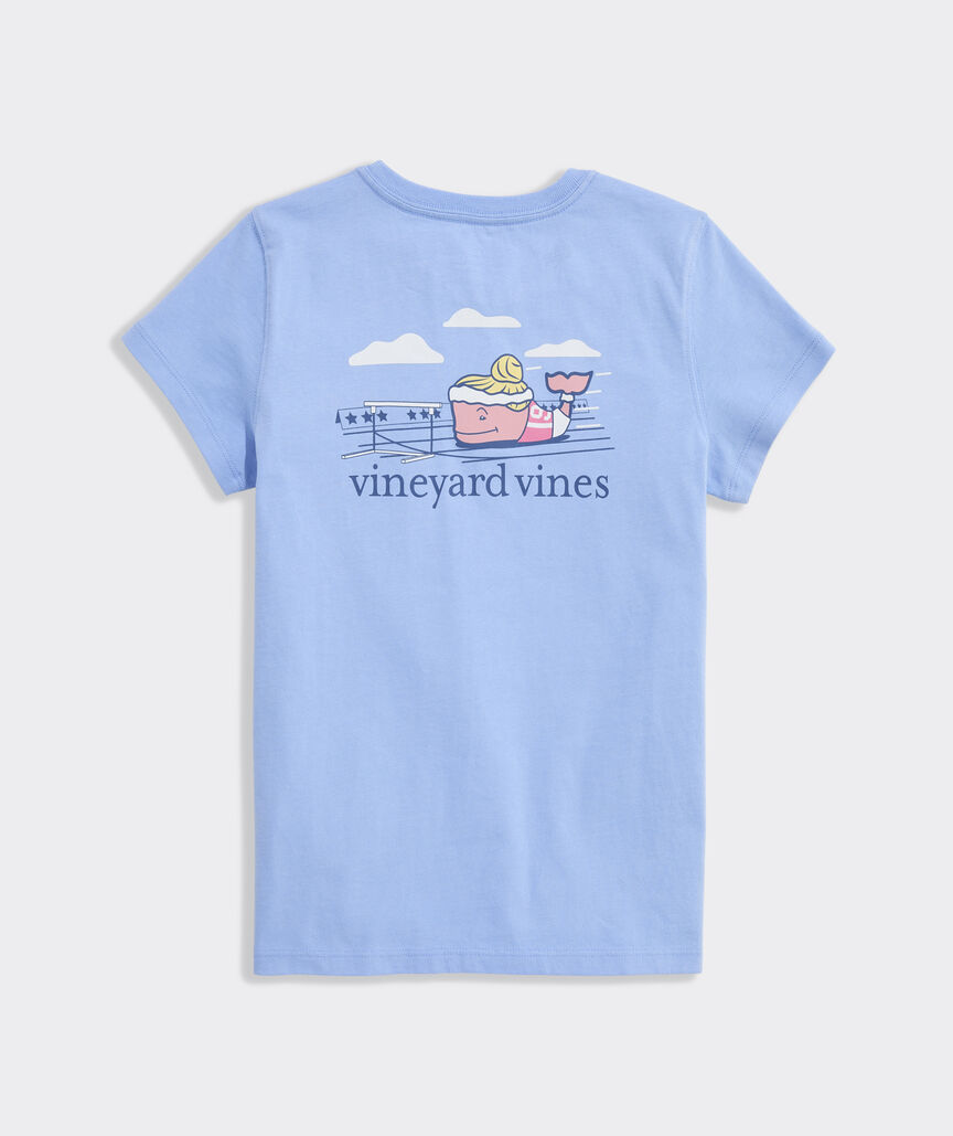 Girls' Track & Field Whale Short-Sleeve Pocket Tee
