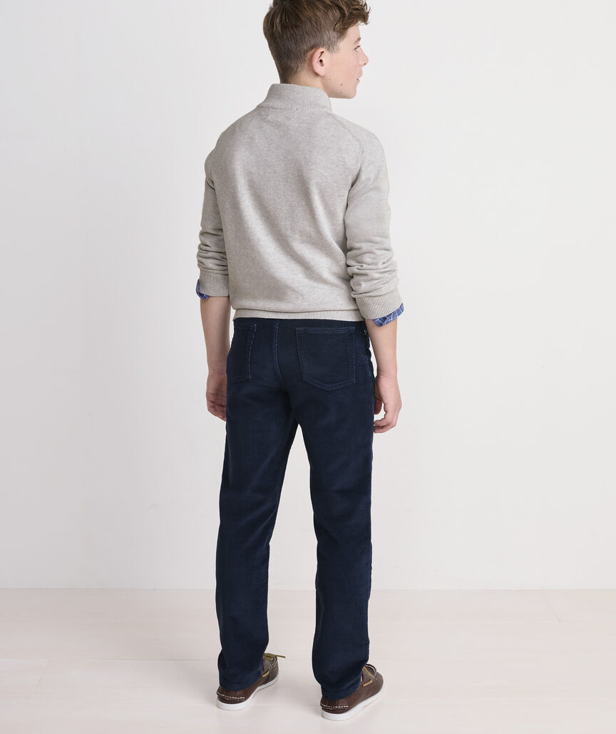 Boys' Stretch Terry Cord 5-Pocket Pants