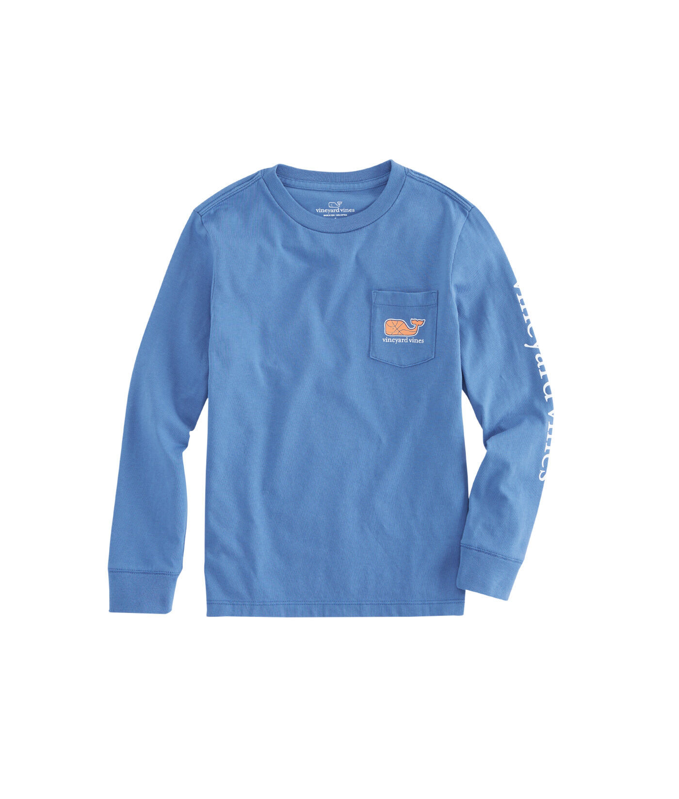 NWT Boy's LS Vineyard Vines Make It Rain Basketball Whale T-Shirt Size XL 