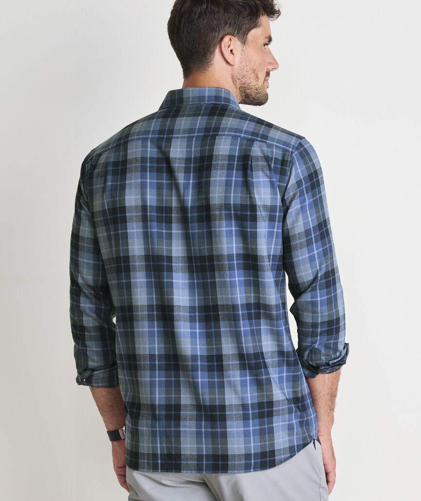 Performance Brushed Tech Twill Brant Point Plaid Shirt