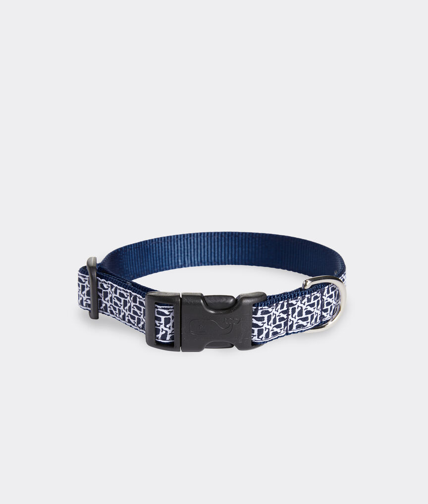Puzzle Whale Dog Collar