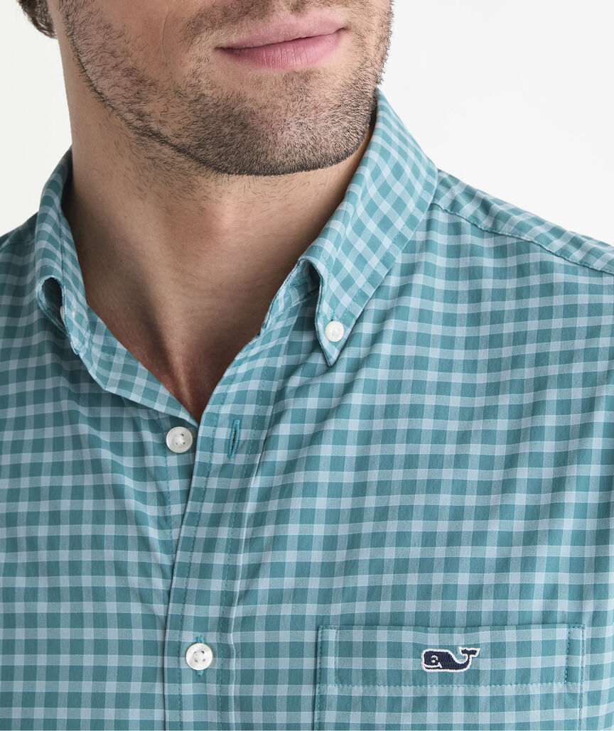 Performance Lemon Shark Gingham Featherweight Shirt