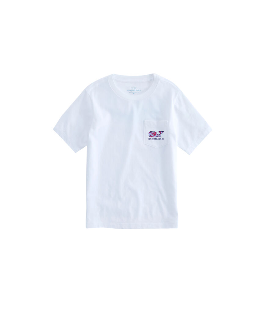OUTLET Girls' Cay Floral Whale Short-Sleeve Pocket Tee