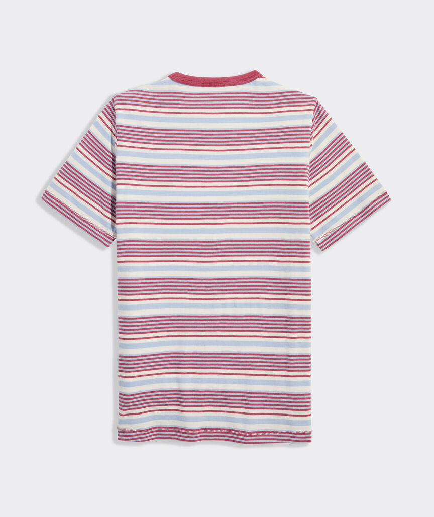 Boys' Garment-Dyed Surf Striped Pocket Tee