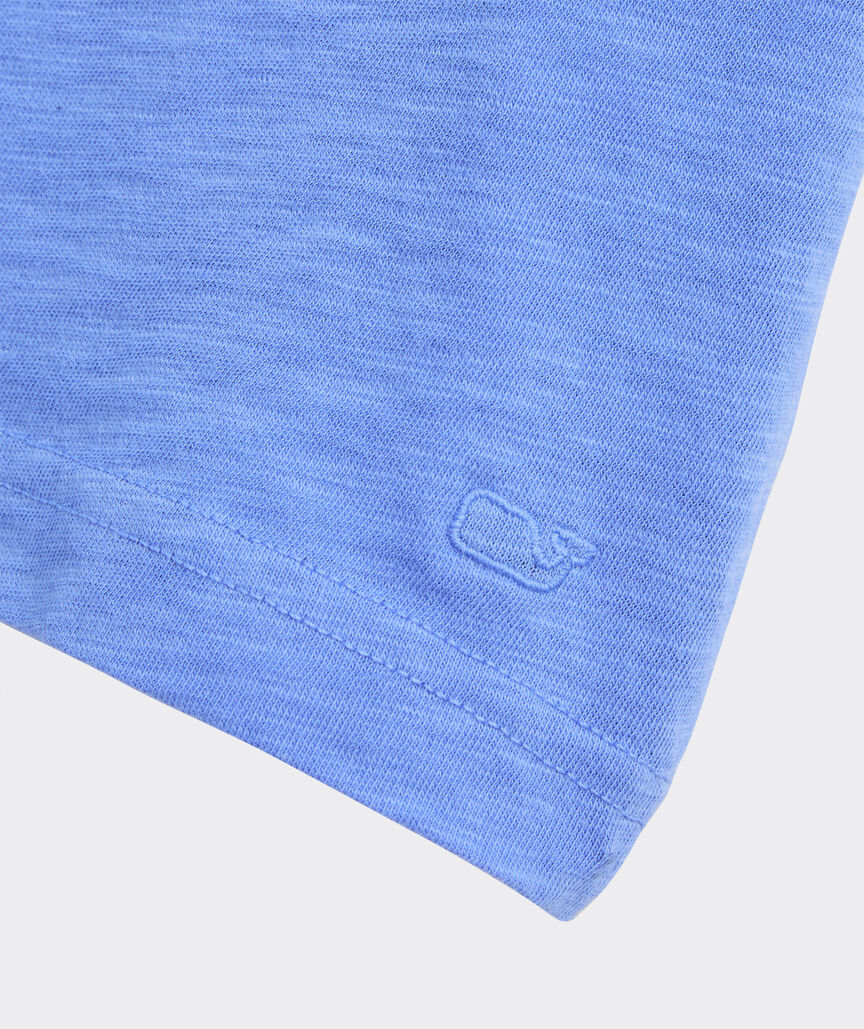 Flutter-Sleeve Slub Jersey Top